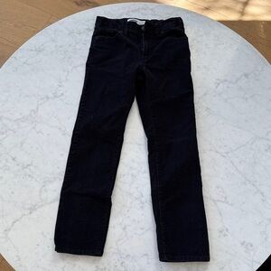 Old Navy Boys Black Corduroy Pants Slim Fit 10 Adjustable Waist School Uniform